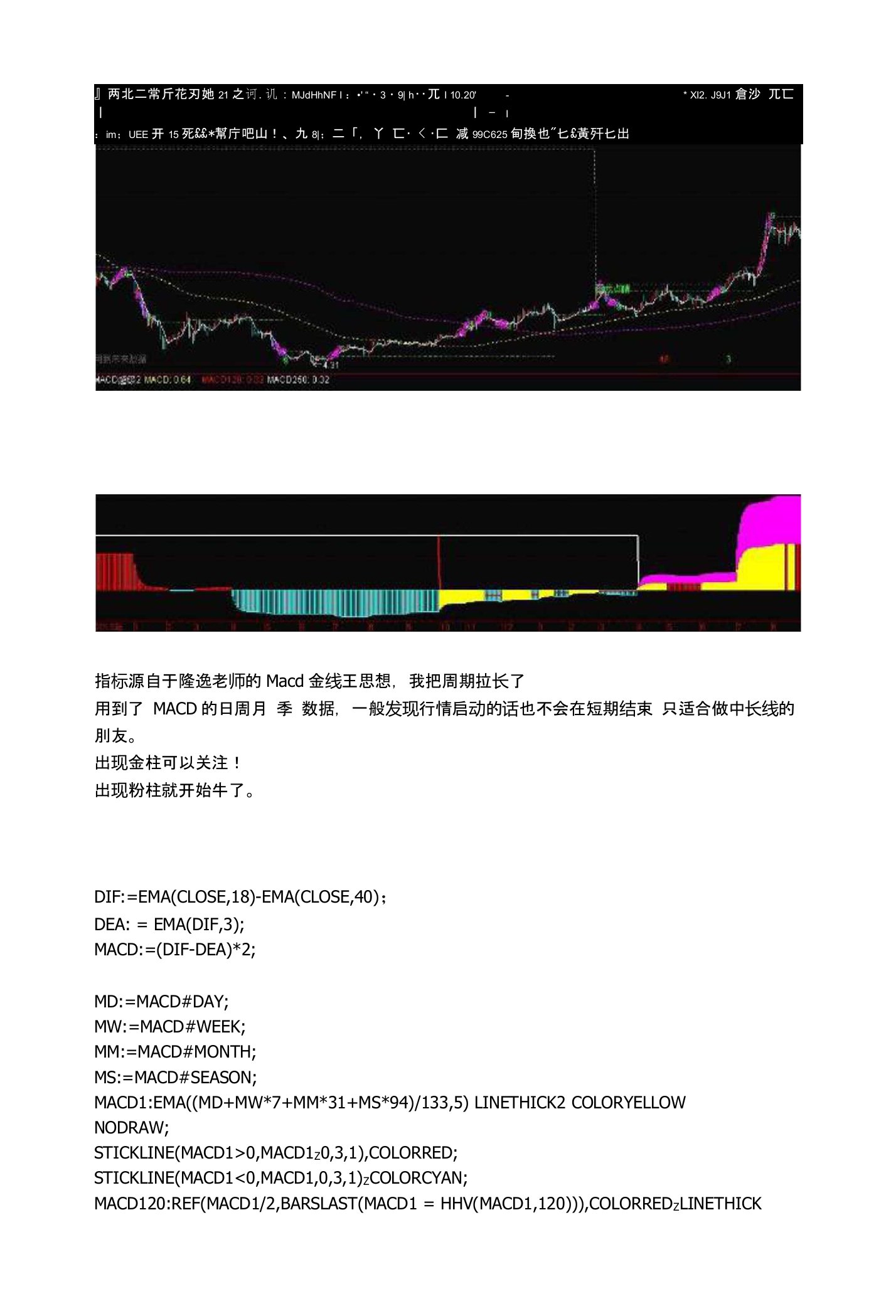 MACD超级长趋势通达信指标公式源码