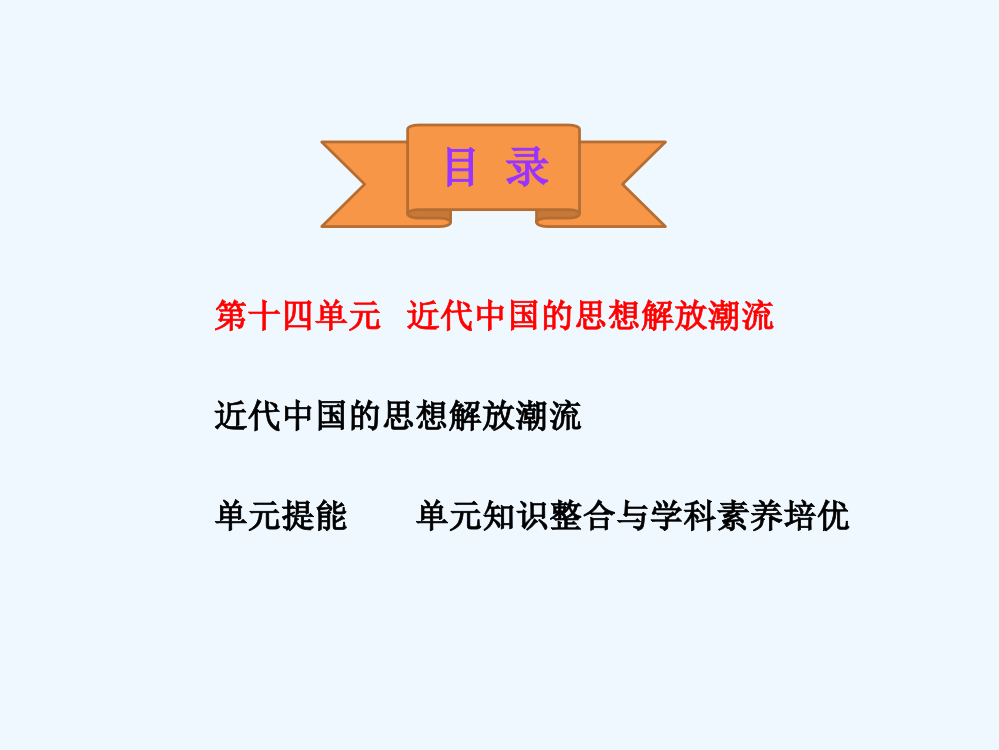 高考历史一轮复习课件：第十四单元