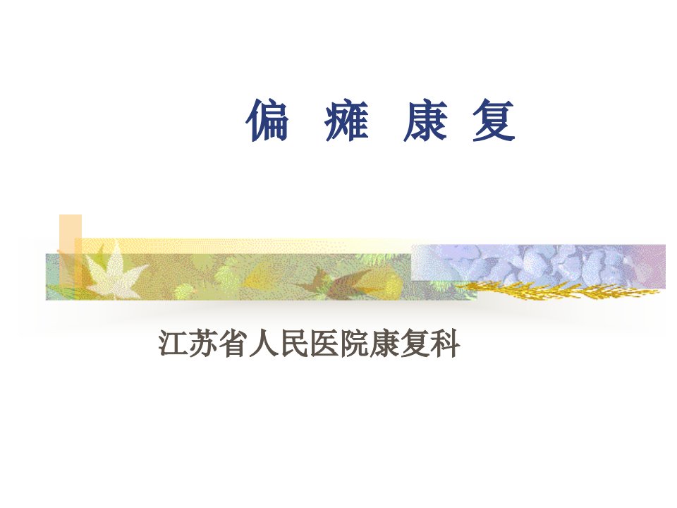 偏瘫康复课件