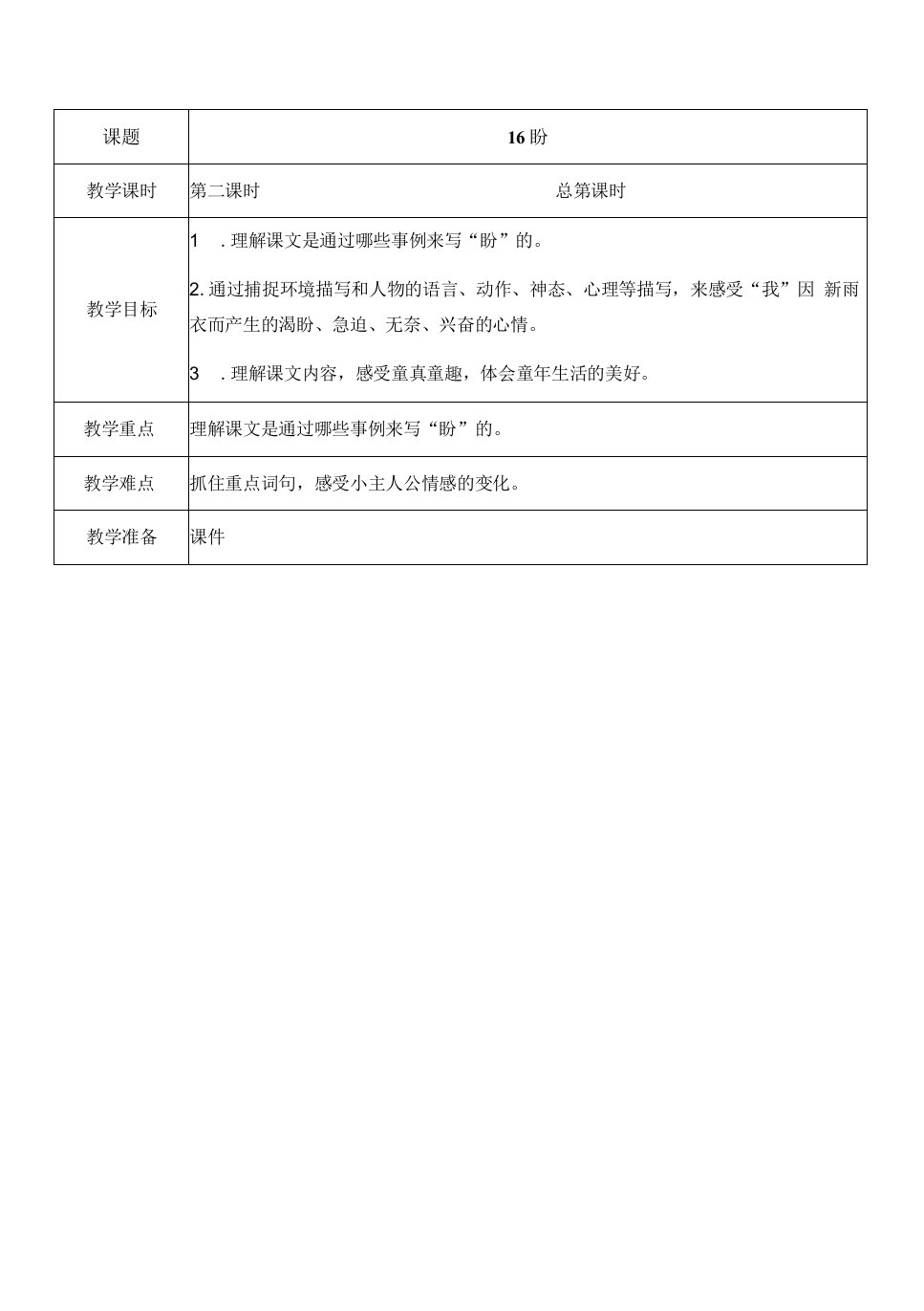 小学语文人教六年级上册（统编2023年更新）第五单元-16盼2