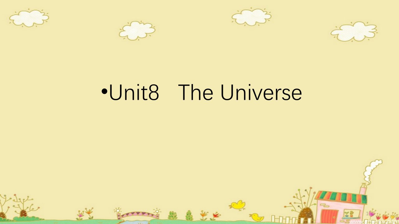 闽教新版（三起点）小学英语六年级上册单元同步教学ppt课件Unit8TheUniverse