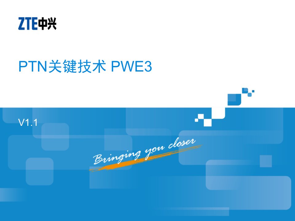 中兴客户培训文档PTN05关键技术PWE333P