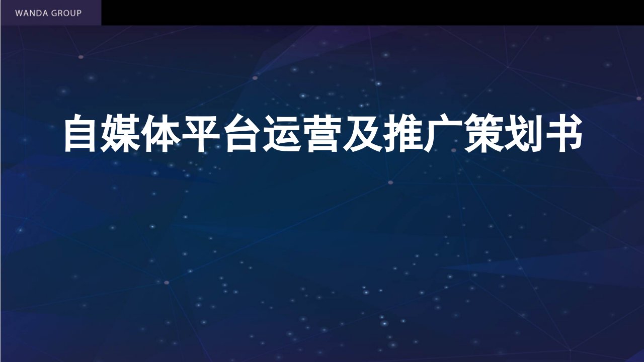 自媒体平台运营及推广策划书PPT(共67张)