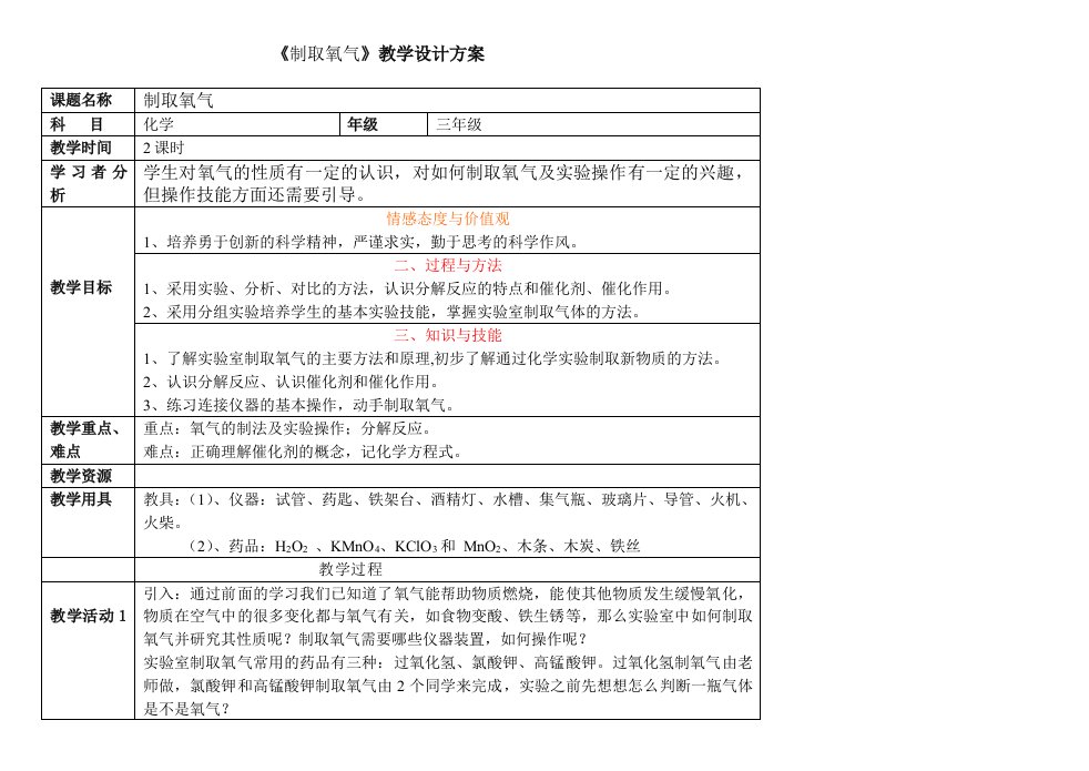 九年级化学上册