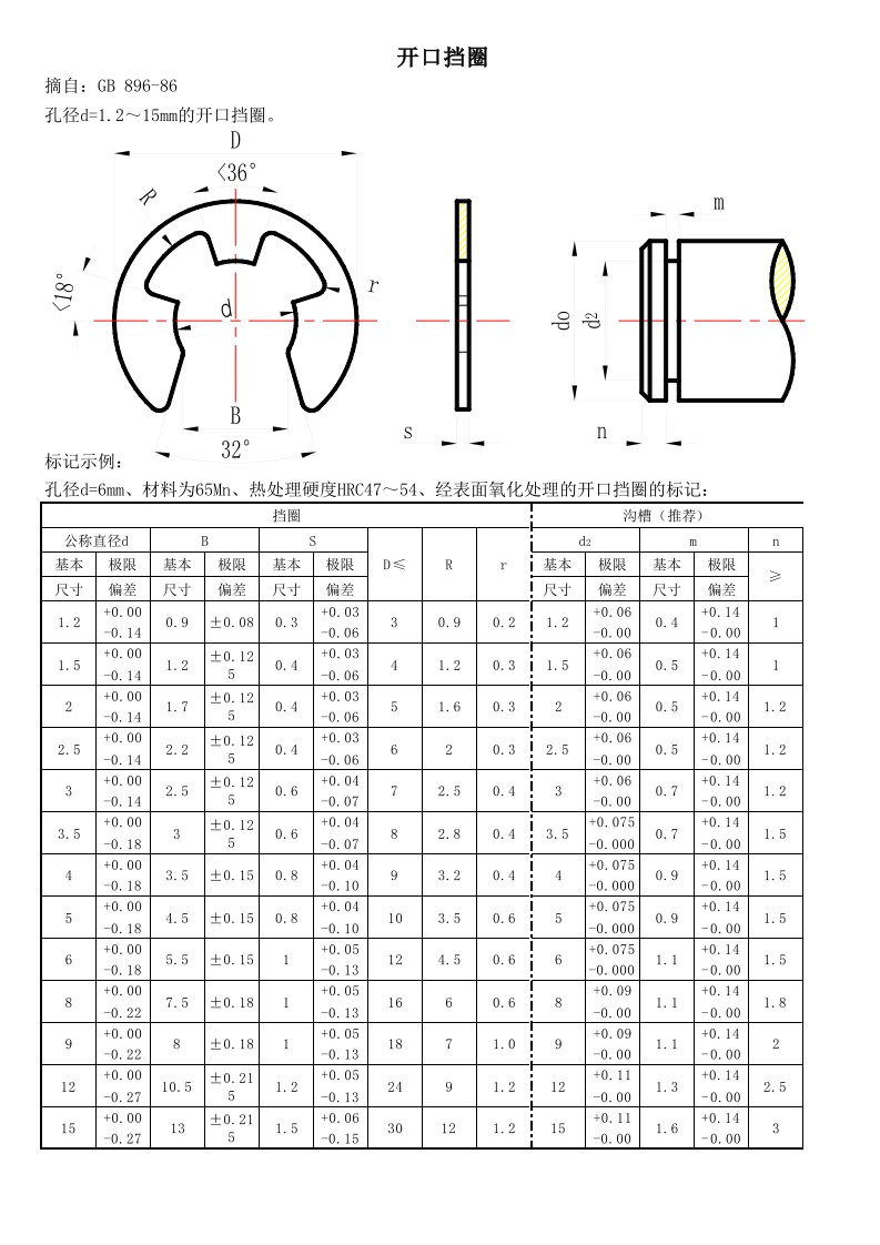 GB-896-86-开口挡圈标准(卡簧)