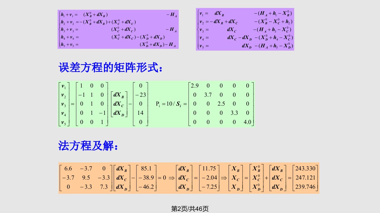 摄影测量解析基础后方交会前方交会