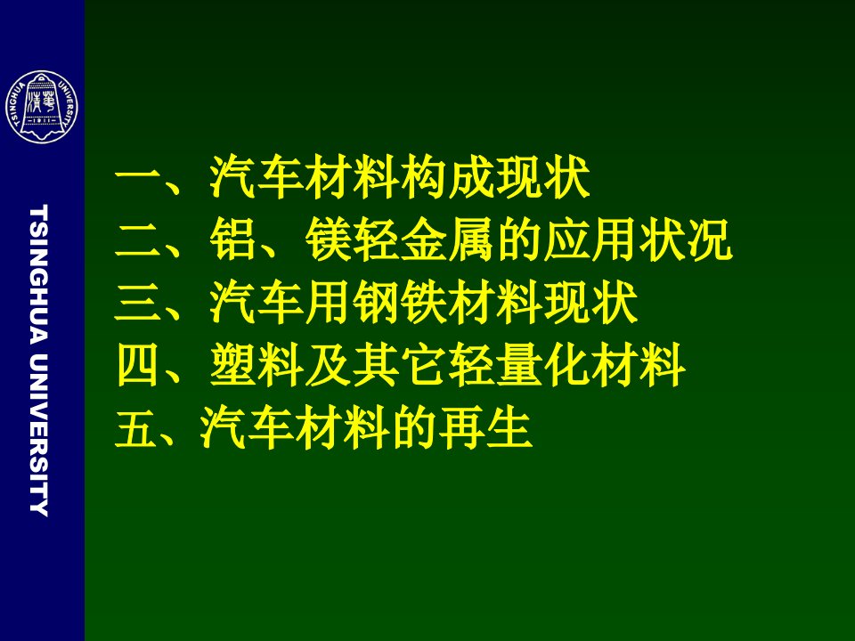 精选现代汽车用材料技术概述