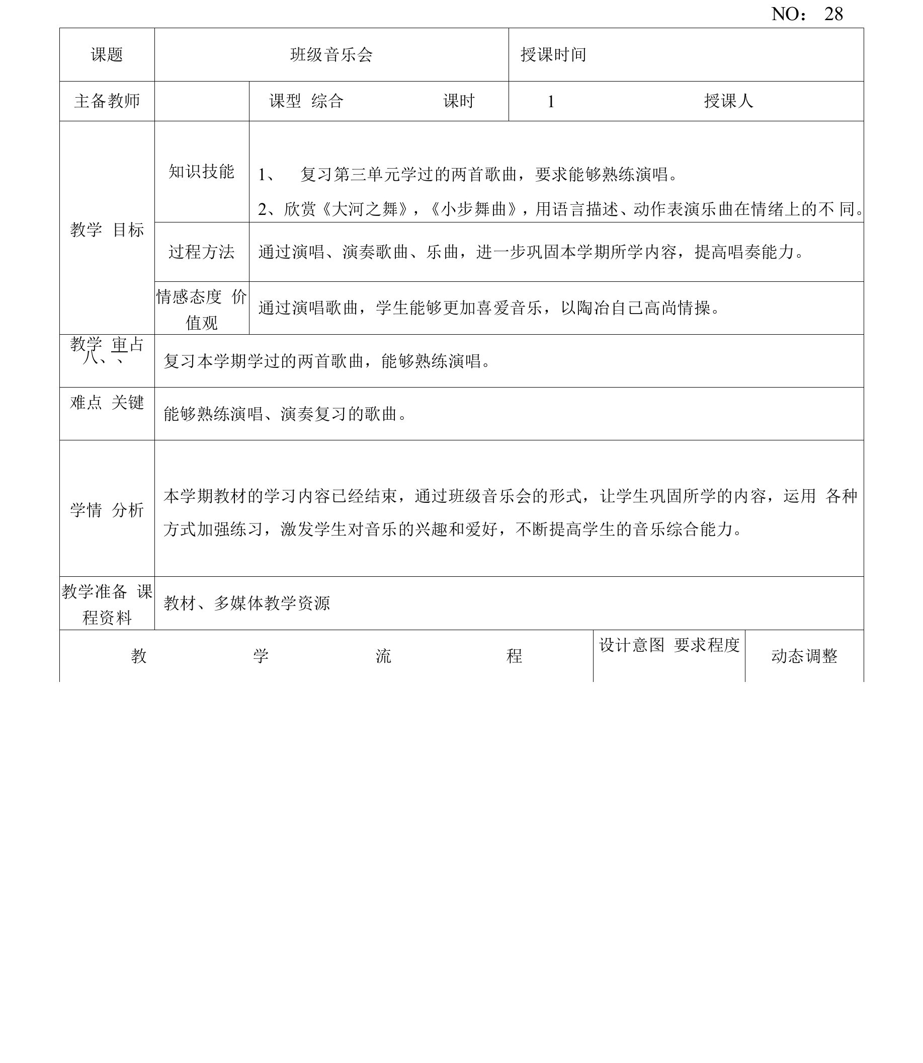 【精品教案】人教版小学五年级音乐上册教学设计