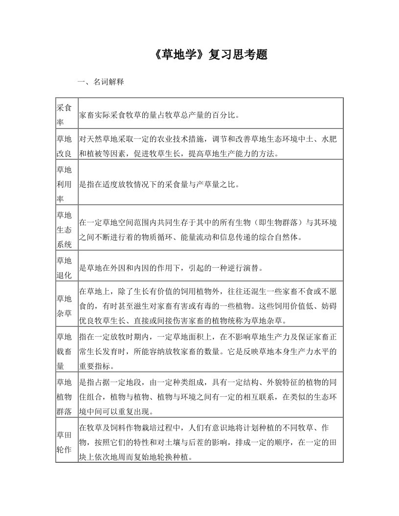 oubAAA草地学复习思考题