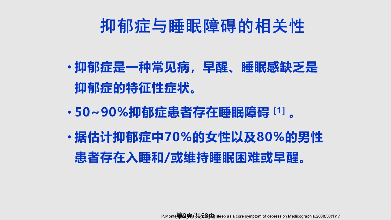 米氮平抑郁症与睡眠障碍