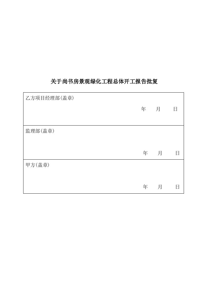 工程开工报告申请解析