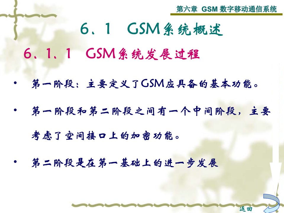 GSM数字移动通信系统