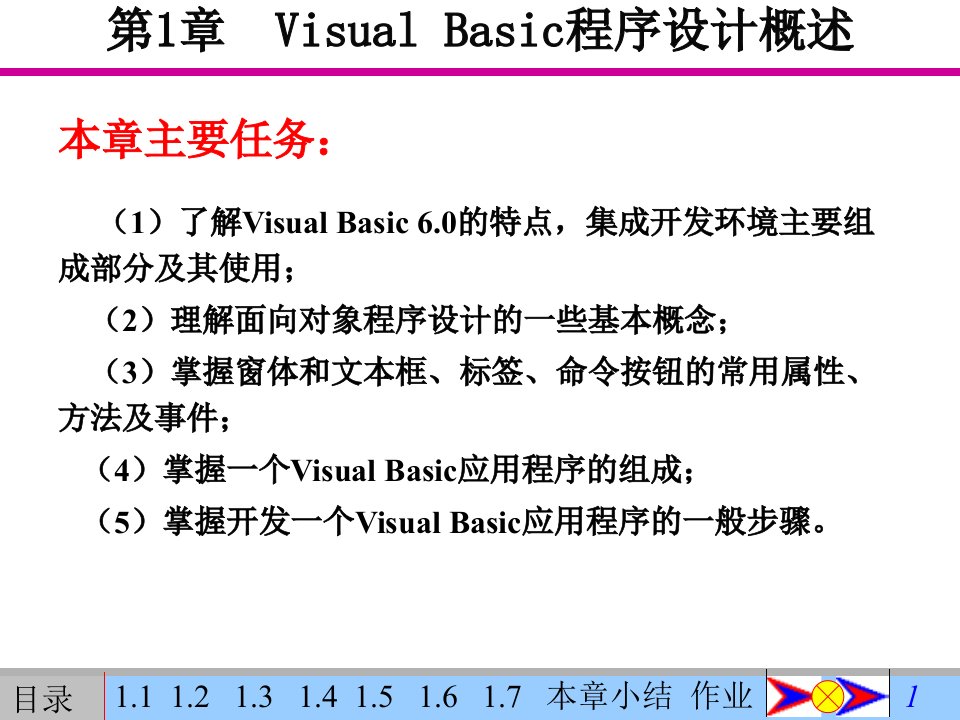 vb程序设计概述ppt课件