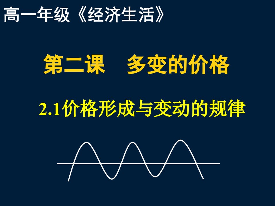 影响价格的因素(公开课课件)