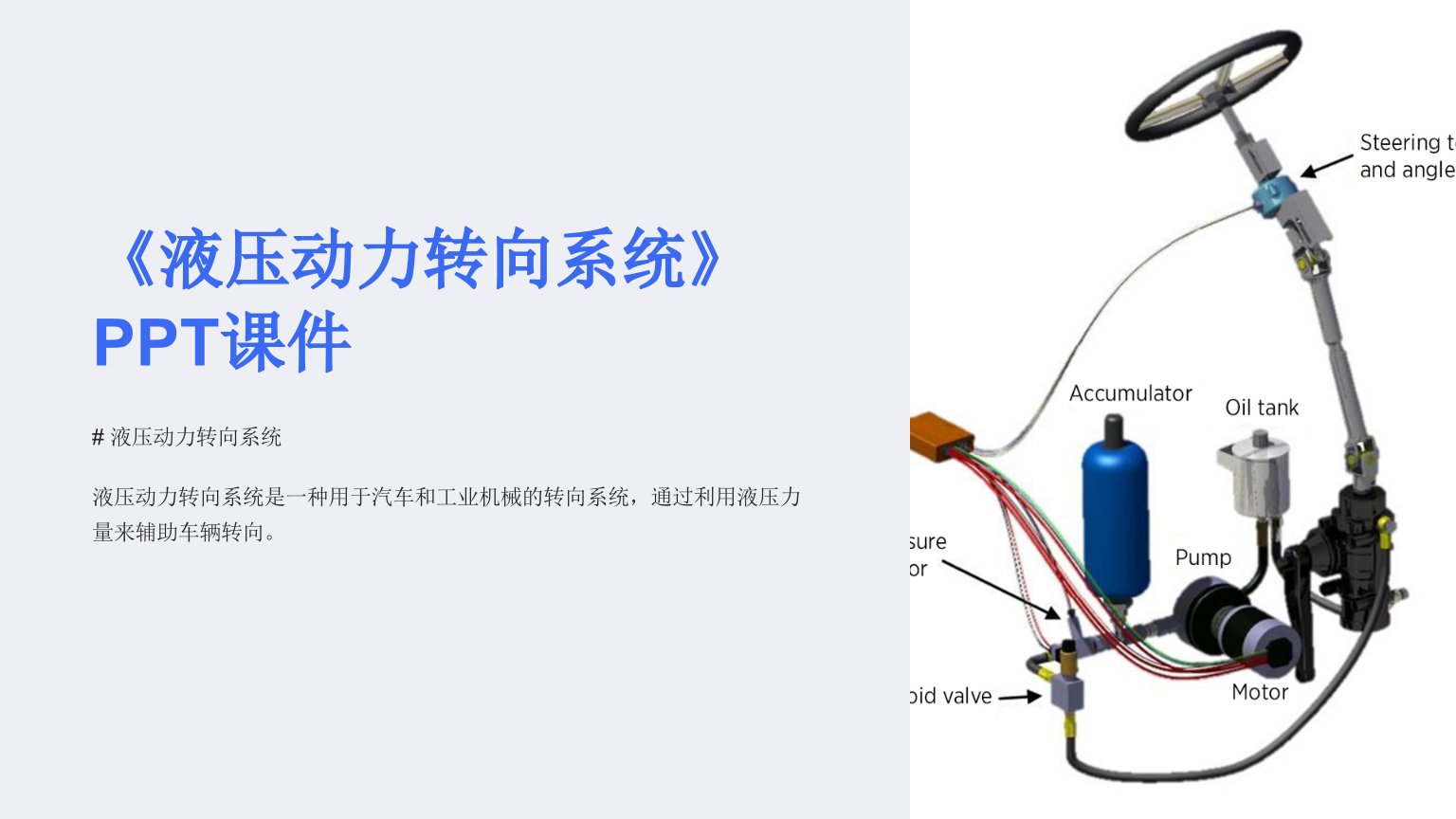 《液压动力转向系统》课件