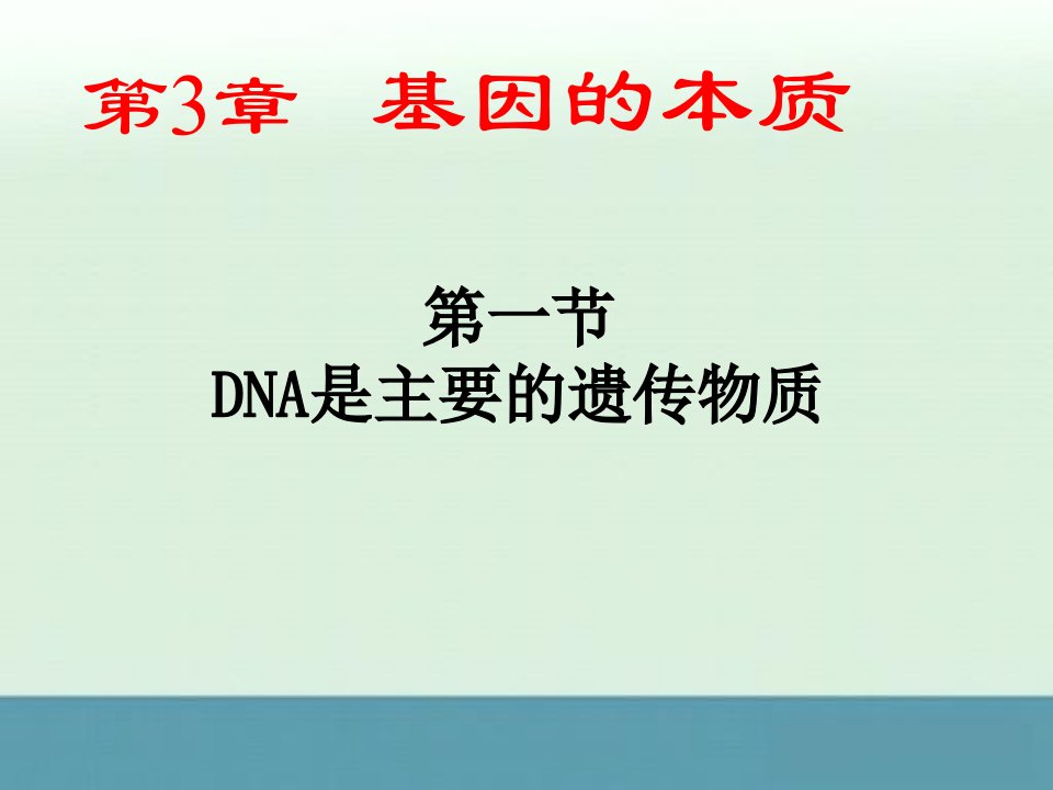 高一生物基础知识巩固课件：《DNA是主要的遗传物质》1（新人教版必修2）