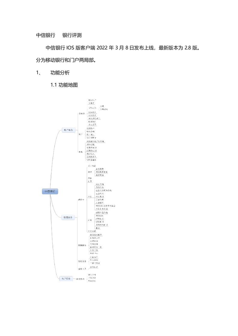 最新中信手机银行测评报告