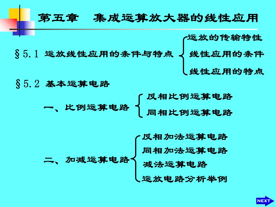 集成运算放大器的线性应用