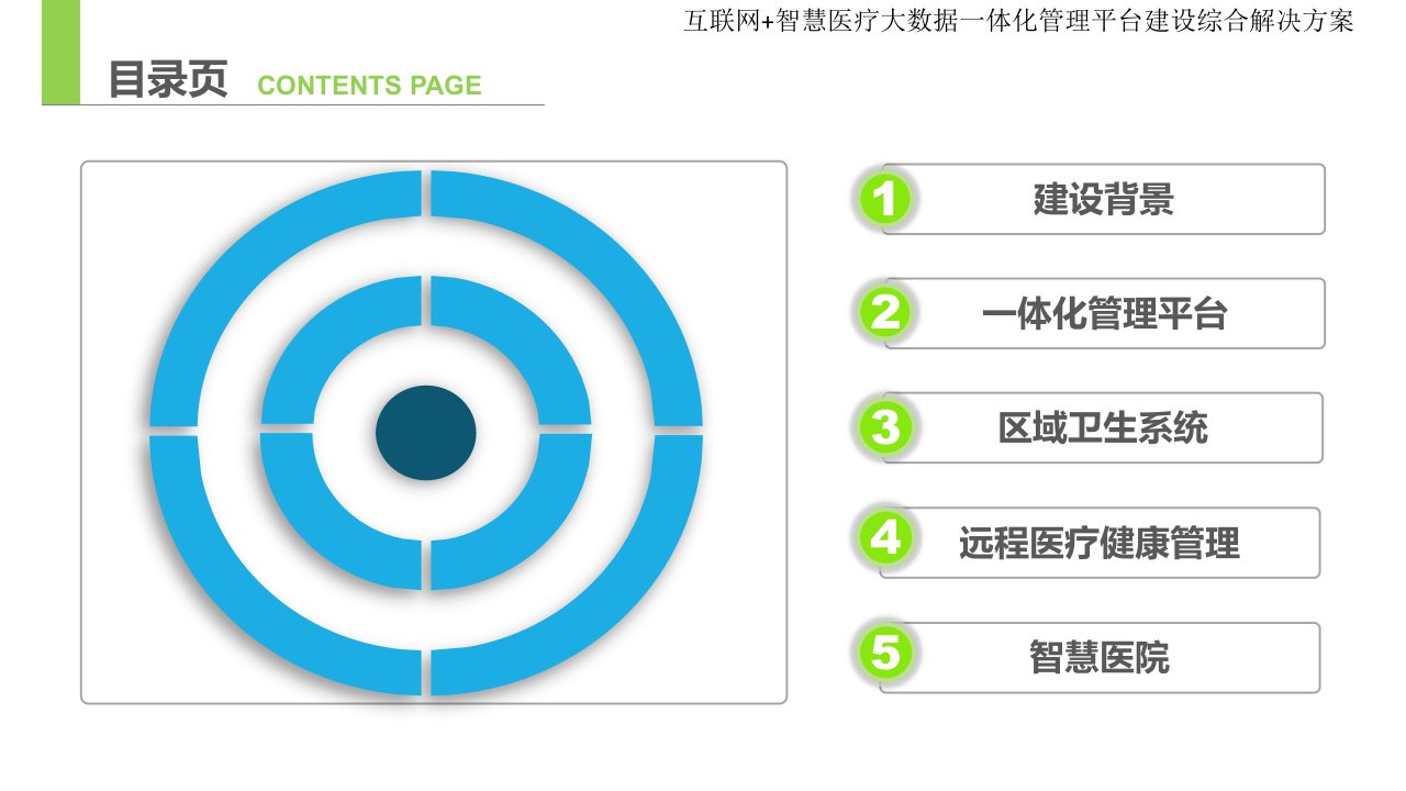 互联网智慧医疗大数据一体化管理平台建设综合解决课件