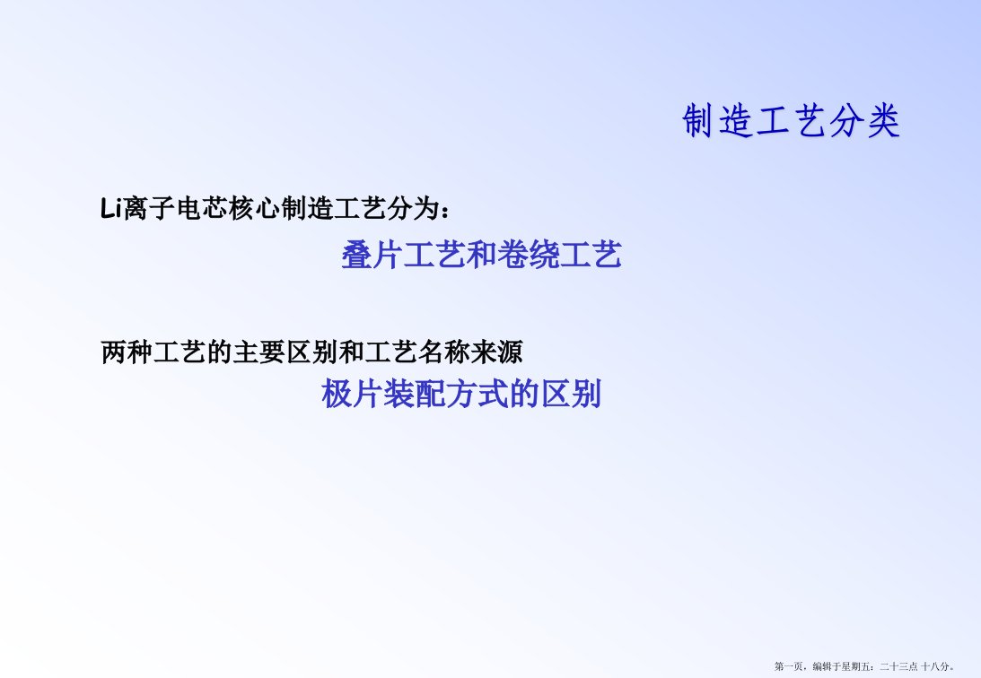 叠片工艺的主要工艺流程介绍(powerpoint