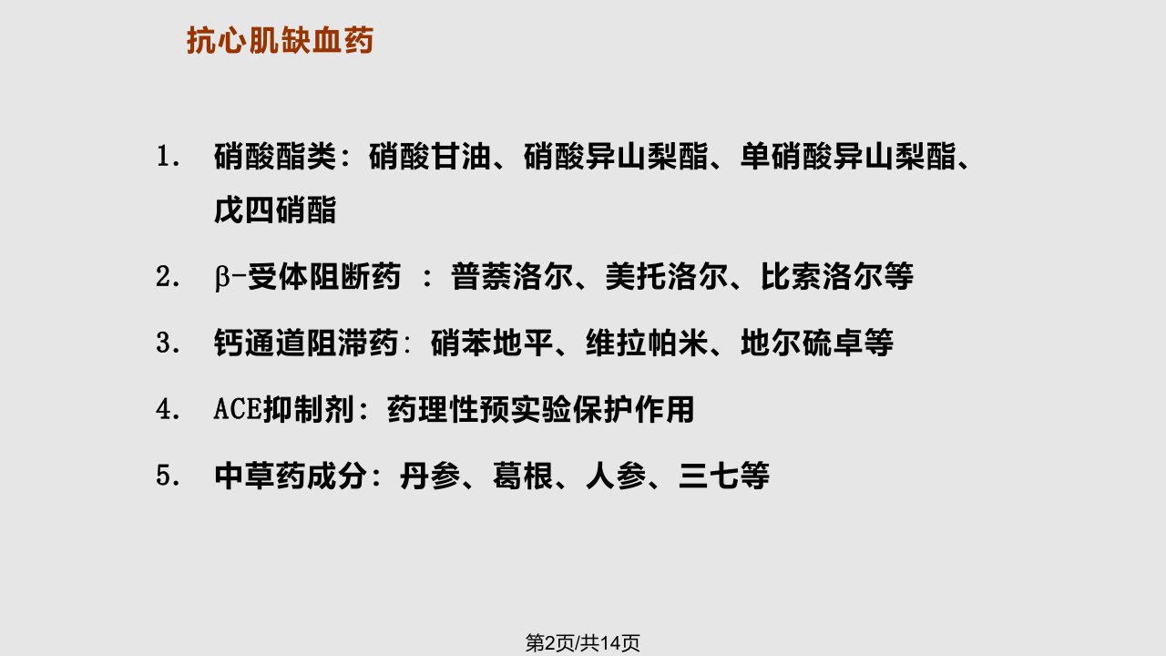 硝酸酯类药物在抗心肌缺血方面应用