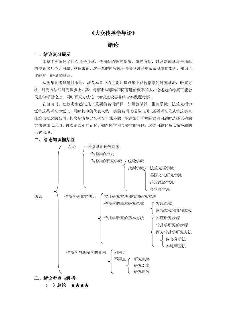 大众传播学导论(苏州大学新闻传播学参考书笔记)