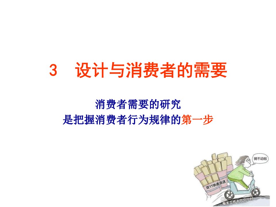 3_设计与消费者的需要（PPT55页)