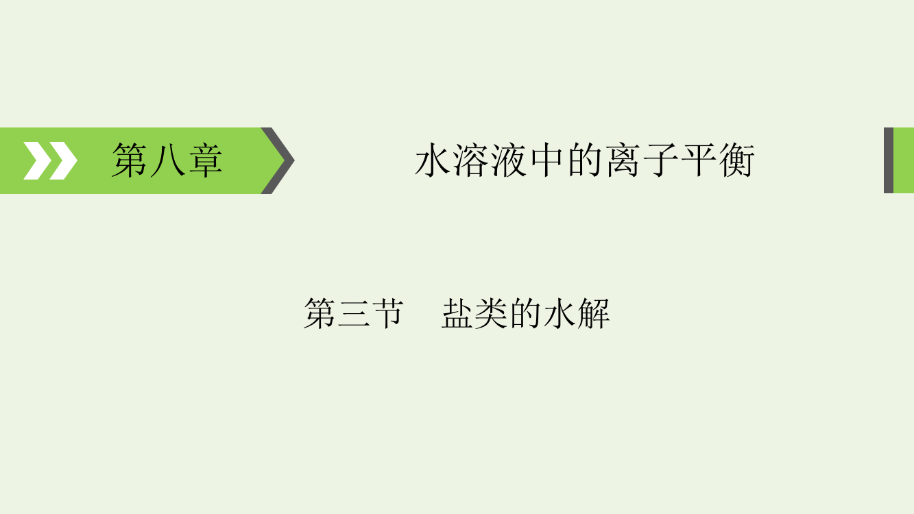 盐类的水解及其规律知识点及考点归纳总结课件