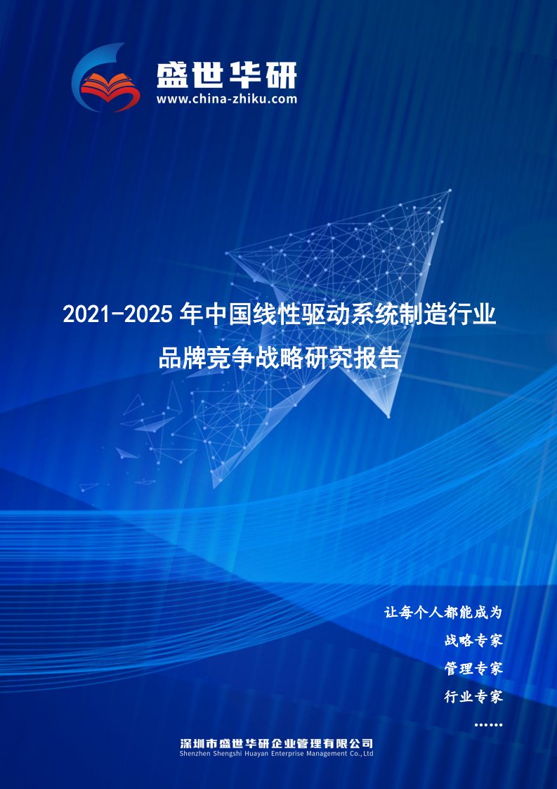 2021-2025年中国线性驱动系统制造行业品牌竞争策略研究报告