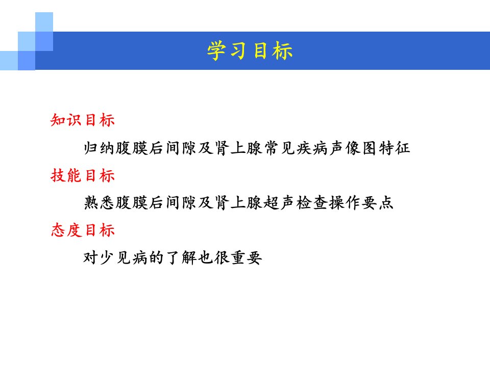 腹膜后间隙与肾上腺超声诊断课件