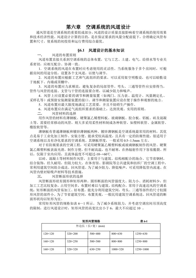 空调系统风道系统设计