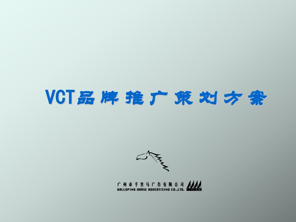 策划方案-VCT品牌推广策划方案