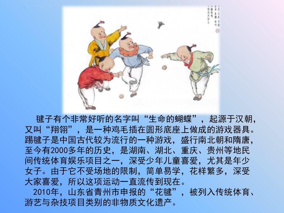 塑丝毽子公开课ppt课件