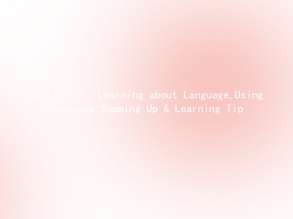 高中英语Unit3ComputersSectionⅡLearningaboutLanguageUsingLanguageSum课件新人教版必修2