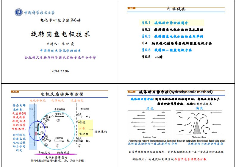 光电化学课件-电化学研究方法第6讲-旋转圆盘电极技术