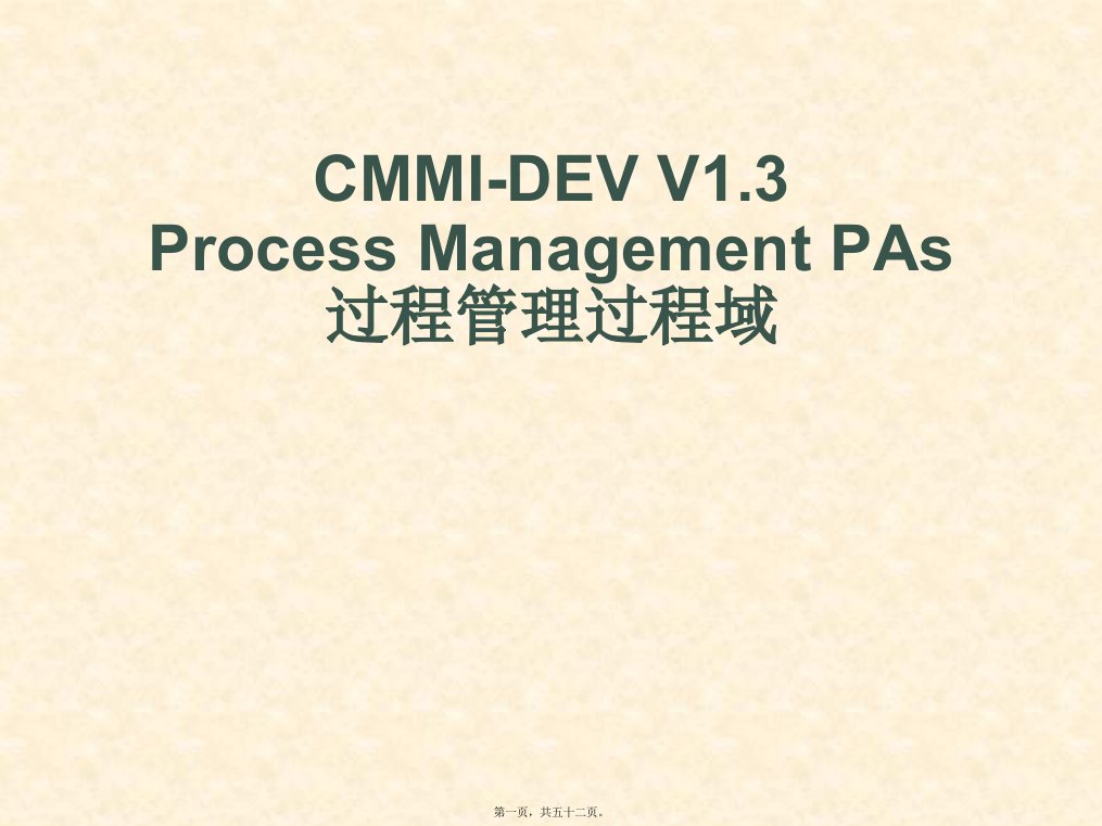 CMMI-DEV-V1.3-组织过程域