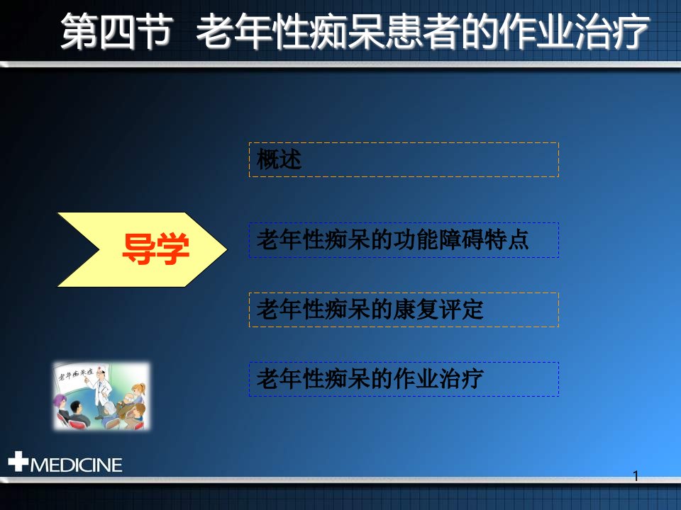 四节老性痴呆患者的作业治疗PPT课件