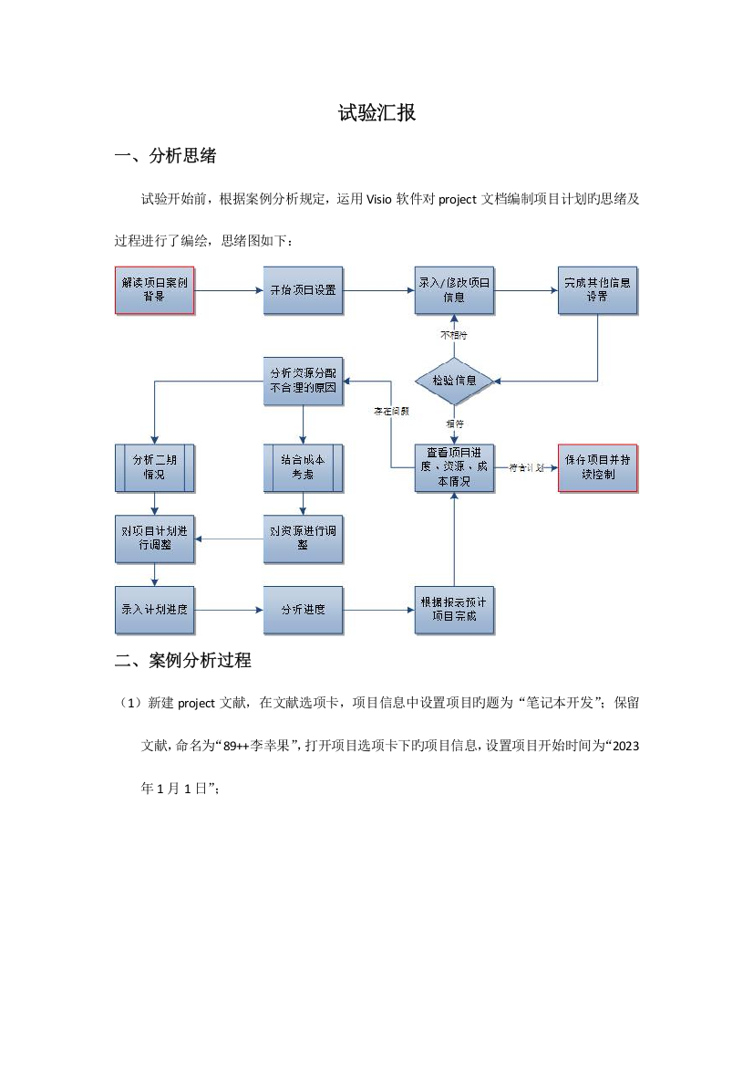 2023年project实验报告