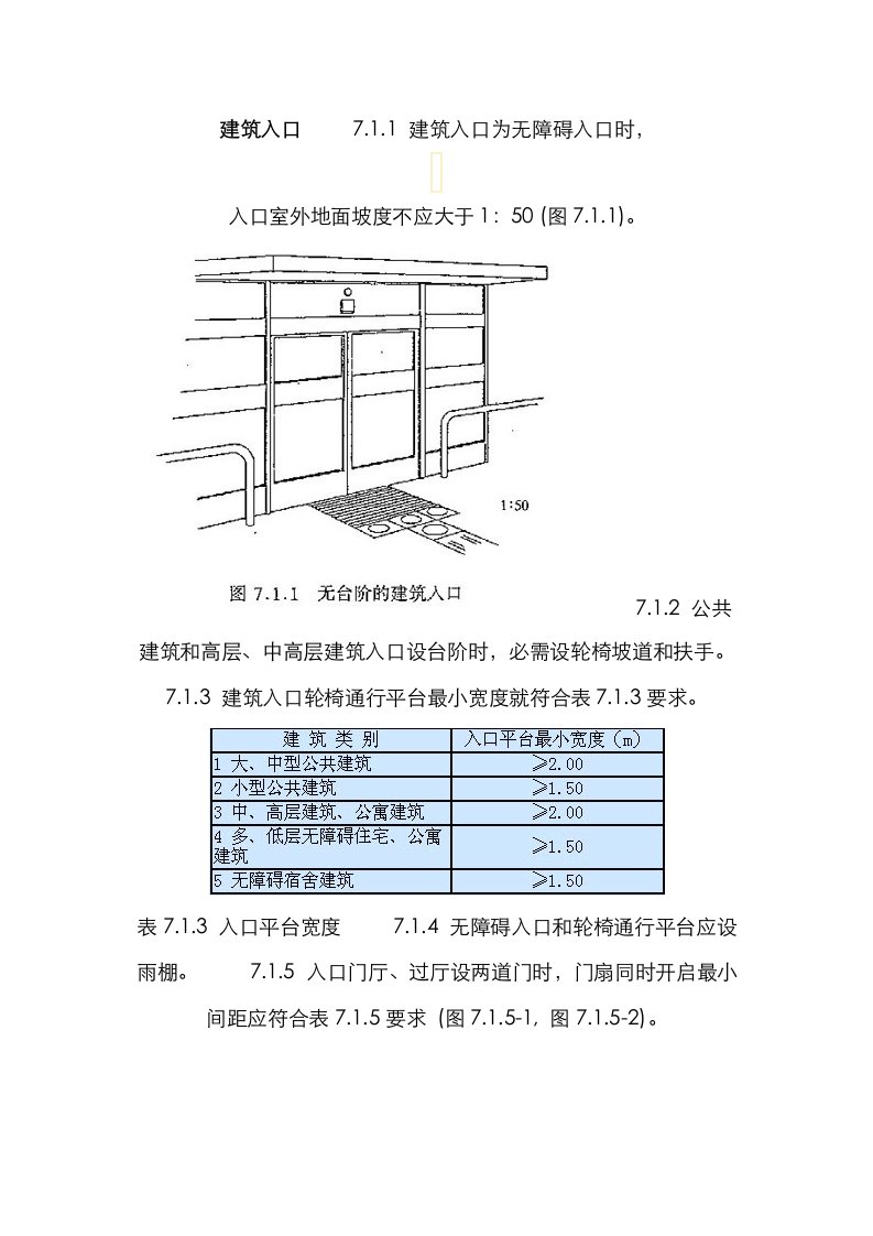 2021年建筑入口无障碍