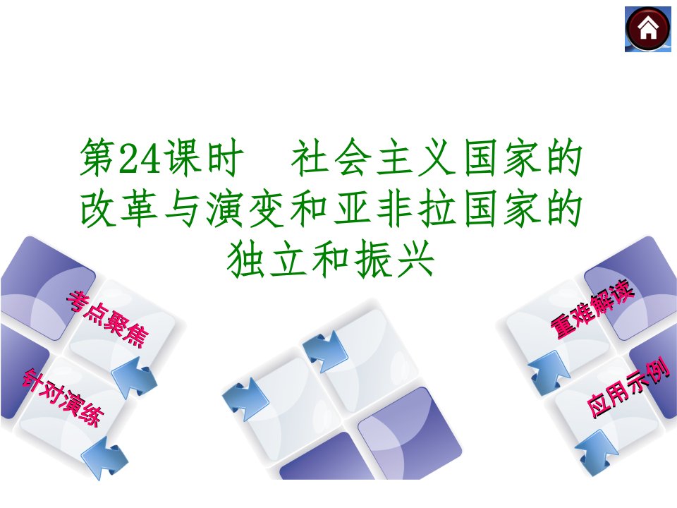 2014届中考历史复习方案课件：第五单元__社会主义国家的改革与演变和亚非拉国家的独立和振兴