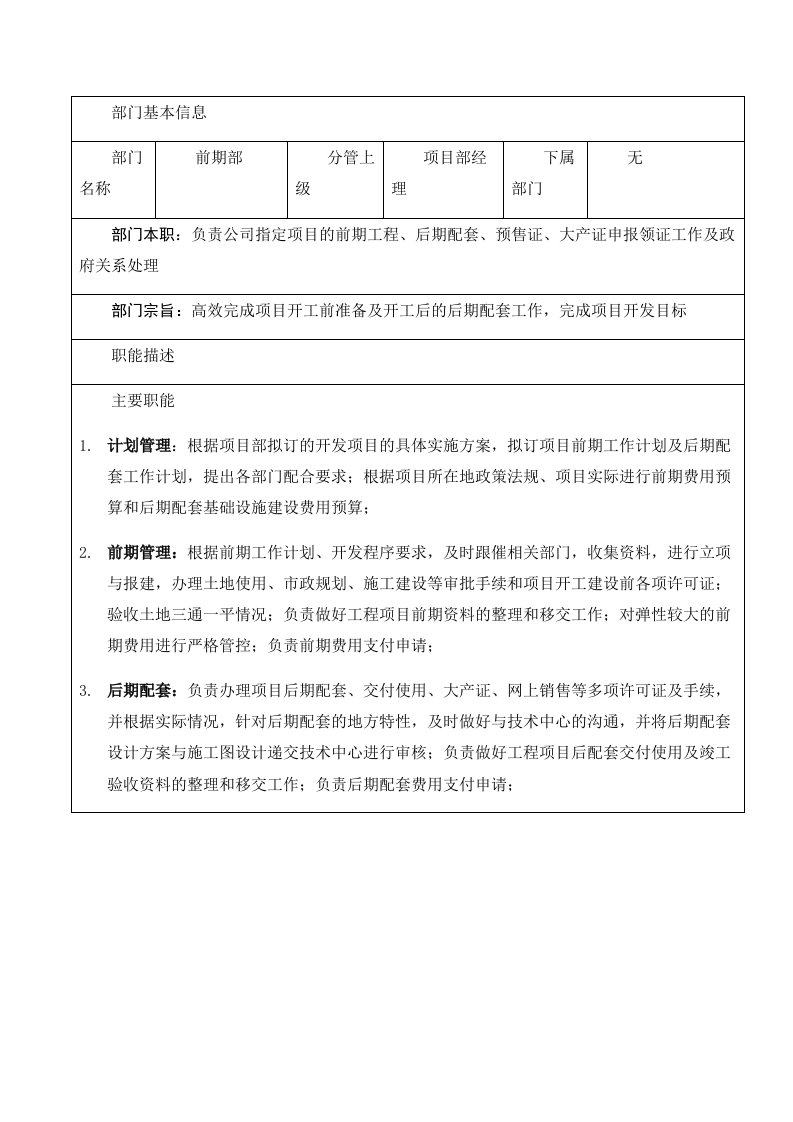 精品文档-7前期部职能