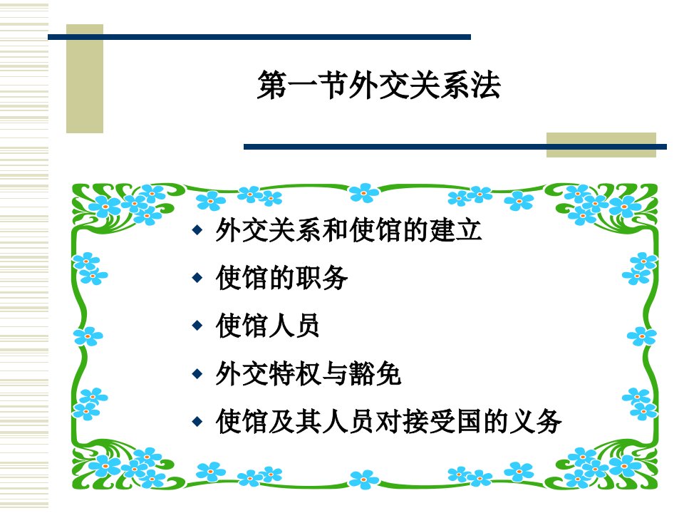 最新外交法11PPT课件