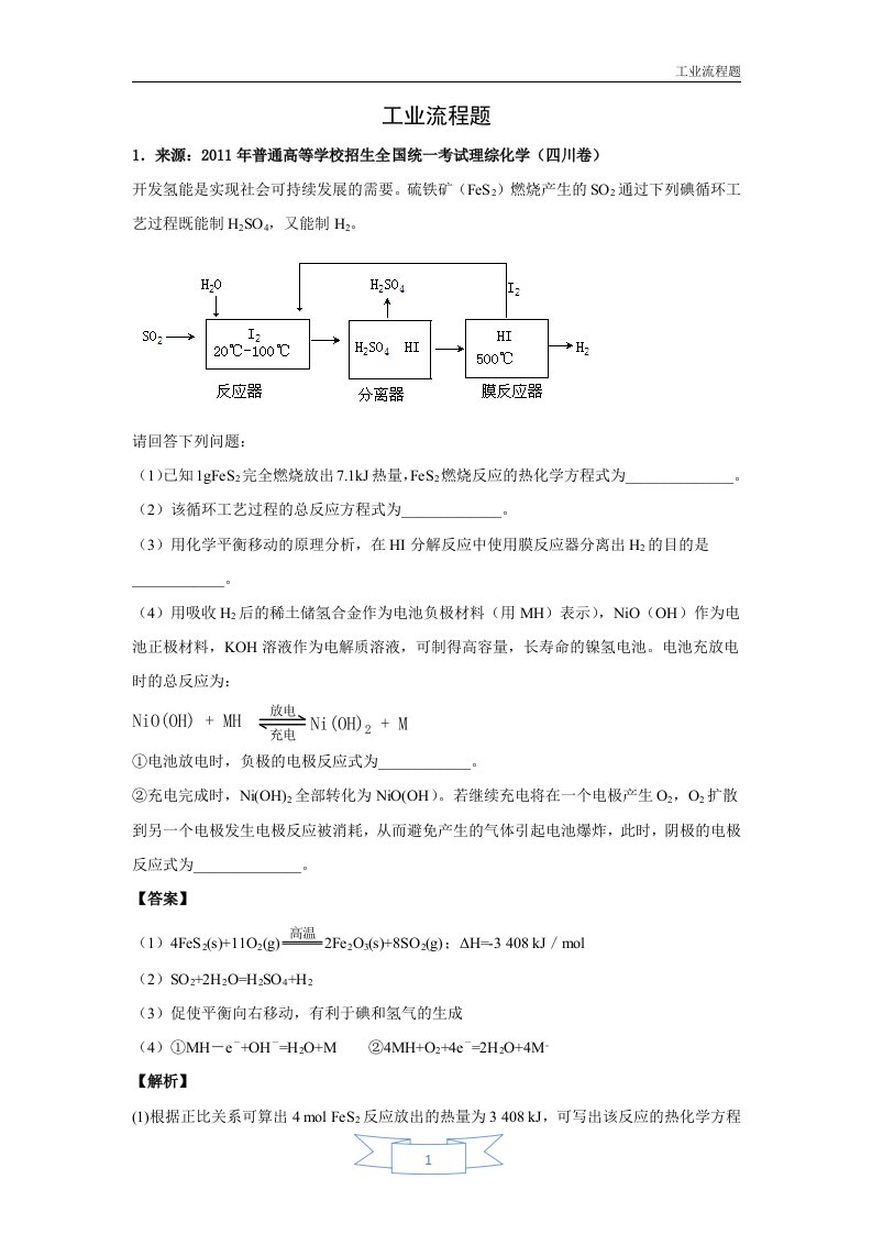 第八讲工业流程