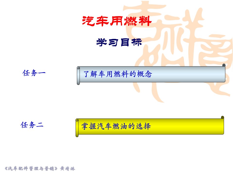 1汽车用燃料