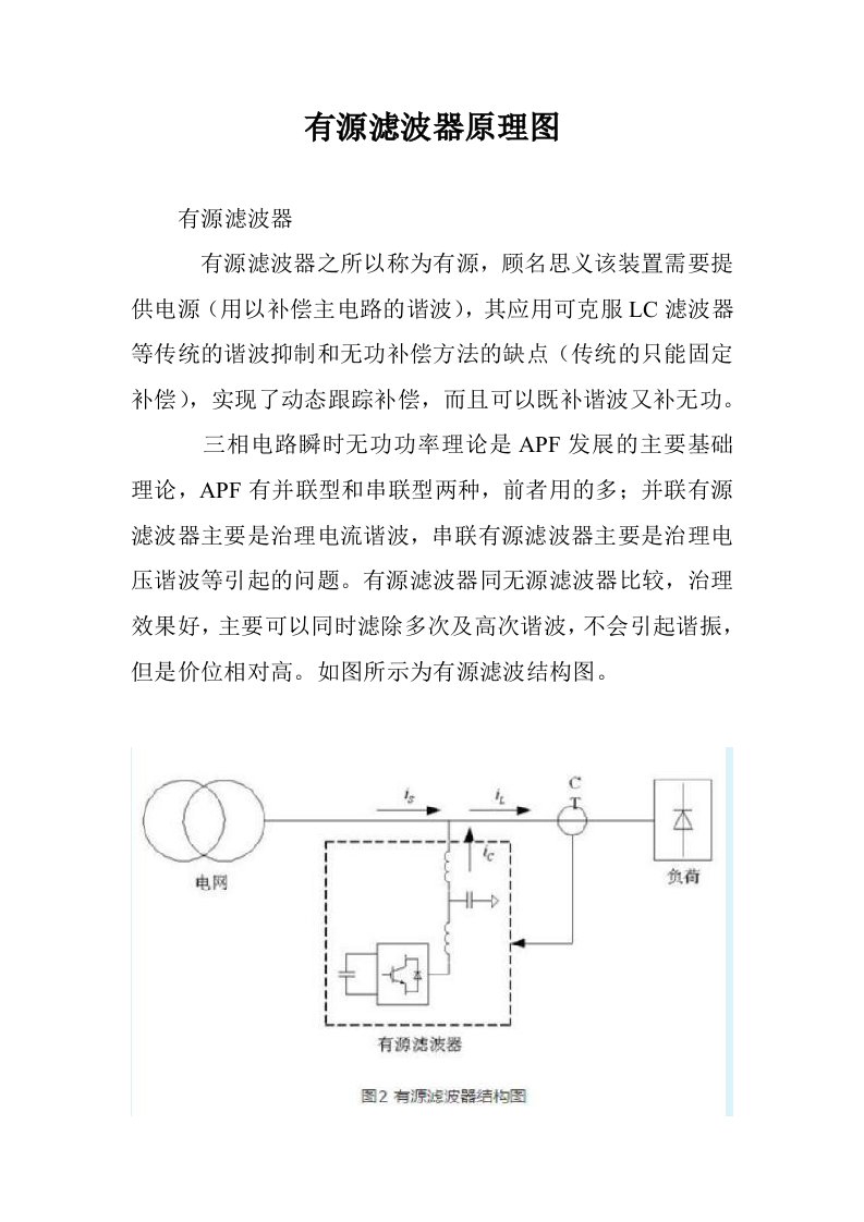 有源滤波器原理图