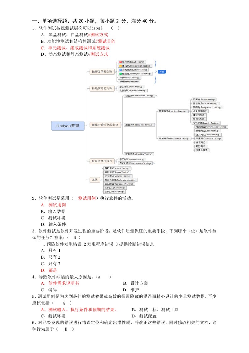 软件测试期末复习