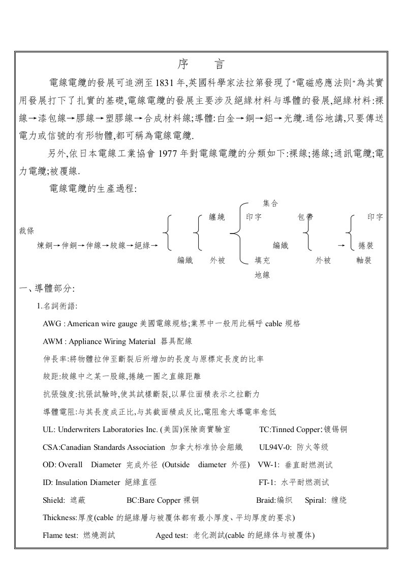 电线电缆设计基础知识