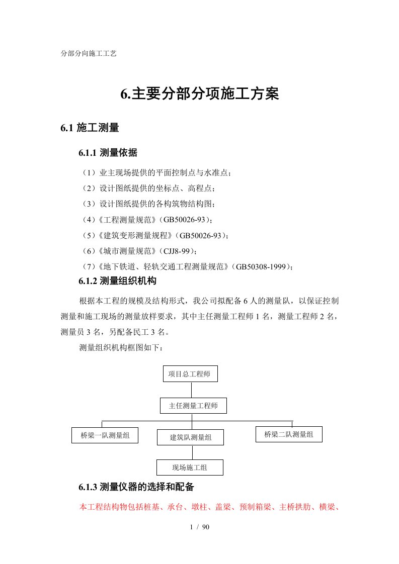 桥梁分部分项施工工艺