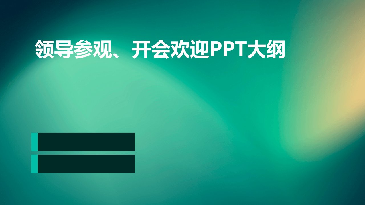 领导参观、开会欢迎(带效果)