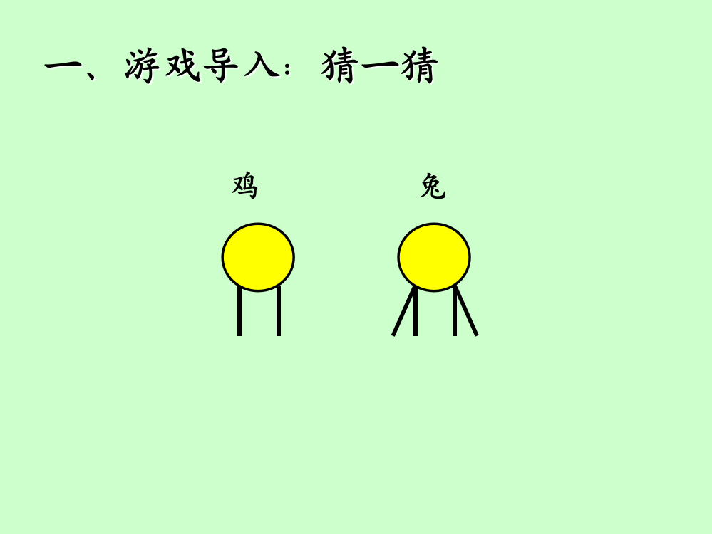 小学数学本小学四年级鸡兔同笼教学PPT